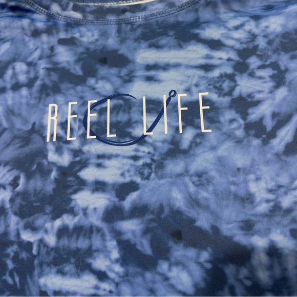 REEL LIFE || Mens long sleeve blue camouflage shirt size xl - Picture 3 of 7